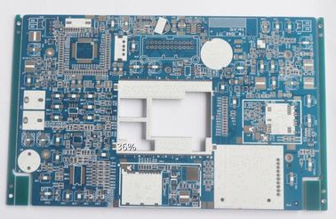 Giá tốt. Độ dày 1,6mm HASL LF Bề mặt Blue Soldmask Bảng mạch in điện tử trực tuyến