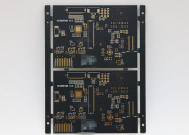 Giá tốt. Đồng nặng 6L màu đen hàn đen Bảng mạch in vàng FR4 PCB trực tuyến